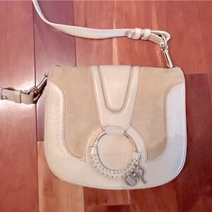 AUTHENTIC See by Chloe Suede and Leather Hana Cross Body
